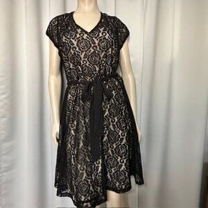 Love Squared Plus Size Short-Sleeve Lace A-Line Dress Size 1X